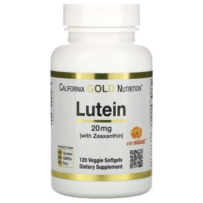California Gold Nutrition Lutein 20 mg, (120 капс)