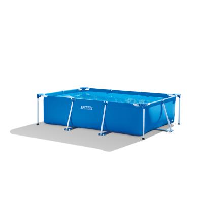 Каркасный бассейн Rectangular Frame 260 x 160 х 65 см, INTEX, 28271NP, Винил, 2282 л., Стальной каркас, Синий, Цветная коробка Каркасный бассейн Rectangular Frame 260 x 160 х 65 см, INTEX, 28271NP, Винил, 2282 л., Стальной каркас, Синий, Цветная коробка
