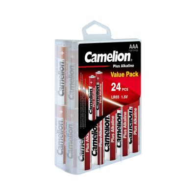 Батарейка CAMELION LR03-PBH24, Plus Alkaline, AAA, 1.5V, 1150 mAh, 24 шт. в пластиковом кейсе