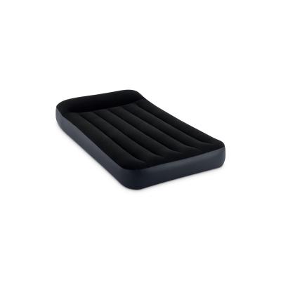 Матрас надувной Dura-Beam Pillow Rest Classic Airbed (Twin) 191 х 99 х 25 см, INTEX, 64146NP, Винил, Флокированый верх, Встроенные эл. насос и подушка, Технология Fiber-Tech, Чёрный, Цветная коробка