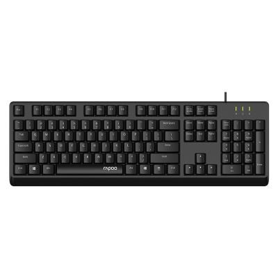 Клавиатура Rapoo NK1900, USB, Кол-во стандартных клавиш 104, Длина кабеля 1,5 метра, Анг/Рус/Каз, Чёрный