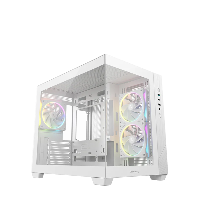 DEEPCOOL MATX CG330 3F WH WHITE w/o PSU USB3.0Ч2 Front + 3Ч120mm ARGB FANS