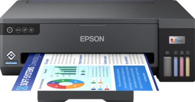 Epson L11050 with Wi-Fi (Printer, A3, 4 colour, 30ppm Black/Color, 64-300g/m2, 4800x1200dpi, Wi-Fi, USB 2.0, Borderless Print, CD/DVD print, Epson Connect (iPrint, Email Print, Remote Print Driver), Epson Smart Panel App, с оригинальными чернилами in