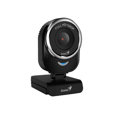 Веб-Камера, Genius, QCam 6000, USB 2.0, 1920 x 1080, 2.0Mpx, Микрофон, Крепление: зажим, Чёрный