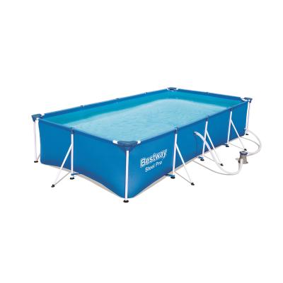 Каркасный бассейн Steel Pro 400 х 211 х 81 см, BESTWAY, 56424, Винил, 5700 л., Стальной каркас, Ф-насос 58381 (1249л/ч), Синий, Цветная коробка Каркасный бассейн Steel Pro 400 х 211 х 81 см, BESTWAY, 56424, Винил, 5700 л., Стальной каркас, Ф-насос 58381 (1249л/ч), Синий, Цветная коробка