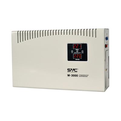 Стабилизатор (AVR), SVC, W-3000, Мощность 3000ВА/3000Вт, LED-дисплей, Диапазон работы AVR: 140-260В, Вых.: 220В+/-7%, Клеммная колодка, Габариты: 380*234*105, Белый