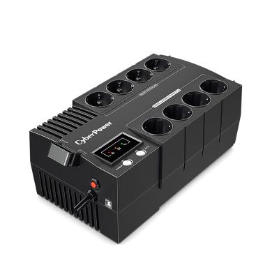 Источник бесперебойного питания, CyberPower,BS850E, Мощность 850ВА/480Вт, BS-серия, Линейно-интерактивный, Напольный, LED индикаторы/USB, Диапазон работы AVR:165-290В, Бат.1 шт., Вых: 8xSchuko , Чёрный