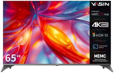 YASIN LED TV 65UD81 65" 4K UHD 3840x2160, WebOS 450 cd/m2 1000000:1 6ms 178/178 WiFi