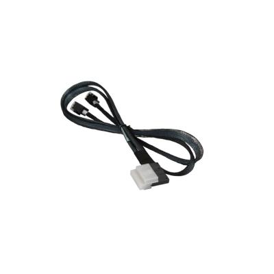 Кабель интерфейсный Slimline SAS x8 to 2x Mini SAS HD, Supermicro, CBL-SAST-0826, SLIMLINE SAS x8 (LE) to 2x MINI SAS HD,INT,70CM,32AWG,