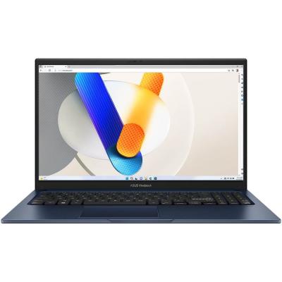 Asus VivoBook 15 X1504VAP Intel Core 3 100U (6 ядер/8 потоков up to 4.7GHz), 15.6" FULL HD IPS 250nits (1920 x 1080), 16GB DDR5-4800Mhz, 128GB SSD PCIe NVMe M.2, Intel Graphics, WiFi 6, BT5.2, 3xUSB Type-A, 1xUSB Type-C, HDMI, 720p HD Webam with Priv
