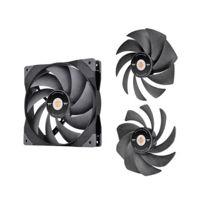 Кулер для компьютерного корпуса, Thermaltake, SWAFAN GT14 PC Cooling Fan TT Premium Edition, Single Fan Pack, CL-F157-PL14BL-A, Вентилятор 140мм, 500-2000 об.мин, 62.23CFM, 29.8 dBA, Габариты 140х140х25мм, Чёрный