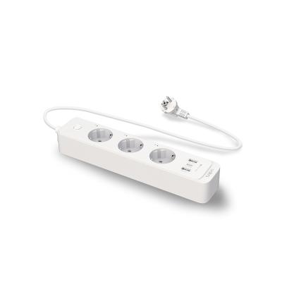 Умный сетевой фильтр, TP-Link, Tapo P300, IEEE 802.11b/g/n, Bluetooth 4.2, 1xUSB-C, 2xUSB-A, 3xSchuko, 268  55  40 мм, шнур 1,5 м, 2300 Вт, 10 А