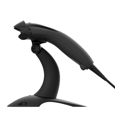 Сканер штрих-кода Honeywell Voyager XP 1400G (1400GSR-2USB-1), проводной, с подставкой, ручной, 1D/2D, стандартный диапазон, USB кабель (CBL-500-150-S00), черный