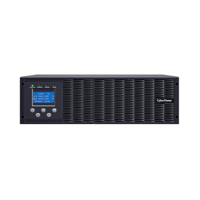 Источник бесперебойного питания, CyberPower, OLS10000ERT6U, Мощность 10000ВА/9000Вт, OLS-серия, On-Line, Стоечный 6U, ЖК/Smart/USB/RS-232, Диапазон работы AVR:110-276В, Вых: Клеммный блок , Чёрный