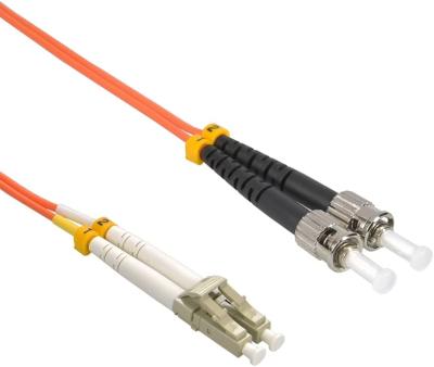Патч Корд Оптоволоконный SHIP LC/UPC-ST/UPC MM OM1 62.5/125 Duplex 3.0мм, 7 м, Оранжевый, Пол. Пакет