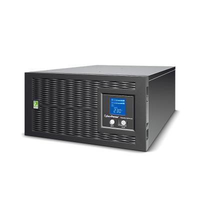 Источник бесперебойного питания, CyberPower, PR6000ELCDRTXL5U, Мощность 6000ВА/4500Вт, PR-серия, Линейно-интерактивный, Стоечный 5U, ЖК/Smart/USB, Диапазон работы AVR:151-302В, Бат.1 шт.12В/9Ач*8шт, Вых: 8xIEC C13/2xIEC C19/1xКлеммный блок , Чёрный