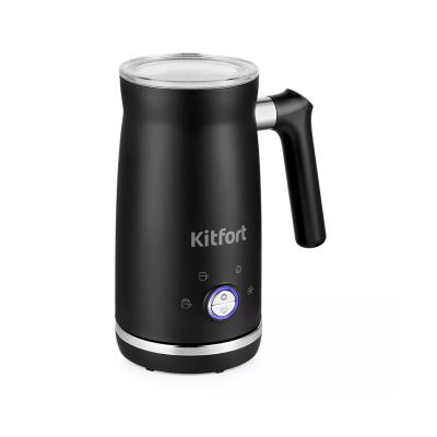Капучинатор, Kitfort, КТ-785, Мощность 500W, Ёмкость 0.3л, Пластиковый корпус, Вспенивание без нагрева, Вспенивание с нагревом, Плотная пенка с нагревом, Черный