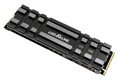 Addlink A93 4TB PCIe NVMe Gen4x4 M.2 2280, RW Speed up to 7400/6500 MB/s, with Aluminum Heatsink (с Радиатором), Expansion for PS5, Gaming Console, Made in Taiwan [ad4TBA93M2P]