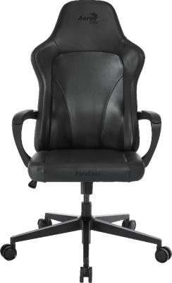 Игровое компьютерное кресло Aerocool CROWN Lite Modern Black, Искусственная кожа PU AIR, (Ш)65*(Г)70*(В)122 (132) см, Серый