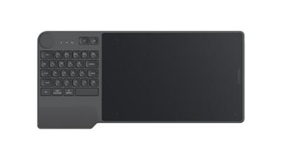 Графический планшет Huion KD200, Перо: PW517, Технология: Электромагнитный резонанс, Нажим: 8192 уровня, Разрешение: 5080 LPI, Наклон пера: ±60°, Максимальная высота работы пера: 10 мм, Скорость отклика: 220PPS, Точность: ±0,3 м, Клавиш: 28, Серый ме