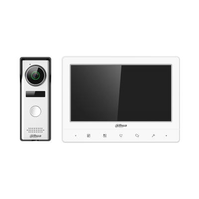 Домофонная система, Dahua, DHI-KTA02 состоит из DHI-VTH1020J и DHI-VTO1000J, Комплект видеодомофона состоит из вызывной панели и монитора и предназначен для организации контроля доступа и двусторонней аудио и видео связи с посетителем. Применяется в 