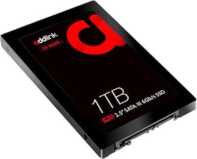 Addlink S20 1TB 2.5" 3D NAND SATAIII 6Gb/s R/W Speed up to 500/450 MB/s, Made in Taiwan [ad1TBS20S3S]