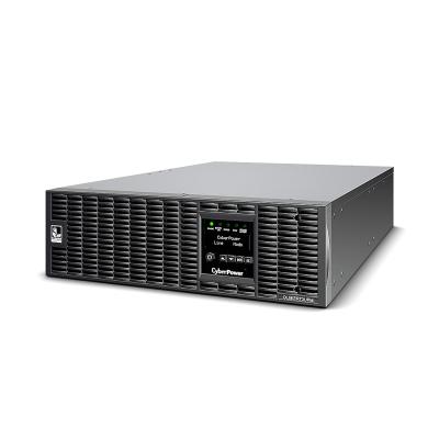 Источник бесперебойного питания, CyberPower,OL6KERT3UPM, Мощность 6000ВА/6000Вт, OL-серия, On-Line, Стоечный 2U,ЖК/ Smart/USB/RS-232/Tel.line, Диапазон работы AVR:200-240В, Бат.1 шт (не идет в комплекте)., Вых: 2xIEC C13/2хIEC C19/Клеммная колодка, Ч
