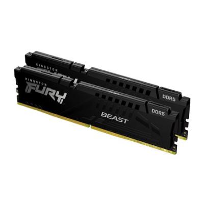 DDR5 64GB (2x32GB) PC-41600 (5200MHz) KINGSTON FURY BEAST BLACK KF552C40BBK2-64