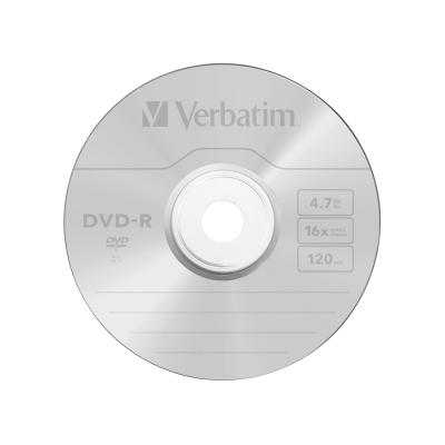Диск DVD-R, Verbatim, (43548) 4.7GB, 16х, 50шт в упаковке, Незаписанный