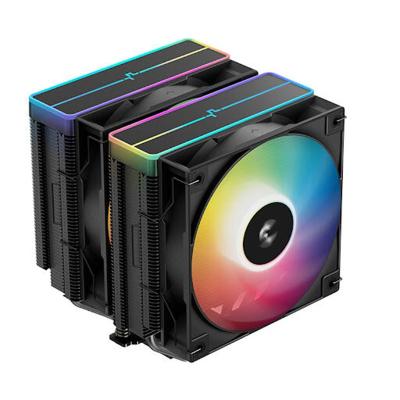 CPU cooler DEEPCOOL AG620 V2 BK ARGB LGA115*/1700/1200/20*/AMD 2x120mm 300-1950rpm,6HP