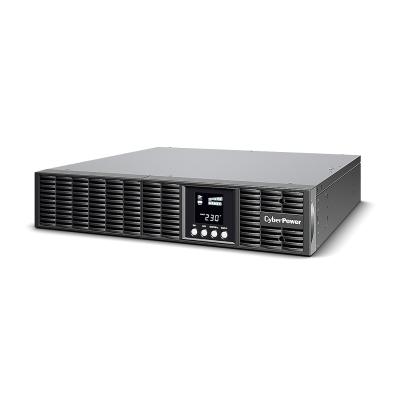 Источник бесперебойного питания, CyberPower, OLS1500ERT2U, Мощность 1500ВА/1350Вт, OLS-серия, On-Line, Стоечный 2U, ЖК/ Smart/USB/Tel.line, Диапазон работы AVR:160-300В, Бат.блок1 шт.12В/9Ач*3 шт., Вых: 6xIEC C13, Чёрный