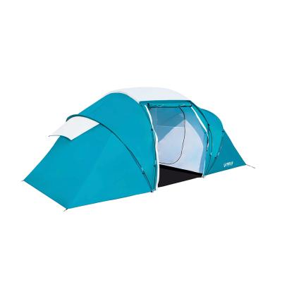 Палатка туристическая Pavillo Family Ground 4 (150+160+150) х 220 х 185 см, BESTWAY, 68093, Двухслойная, Верх - винил PE190T с покрытием PU2000mm./низ - винил PE190T, Пол - винил PE 120 г/м, 4х-местная, Вес -8.91 кг., Сетчатый тентованный вход, Зелен