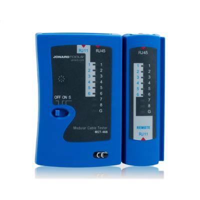 Кабельный тестер, Jonard Tools, MCT-468, Для тестирования RJ-11 RJ-12 RJ-45