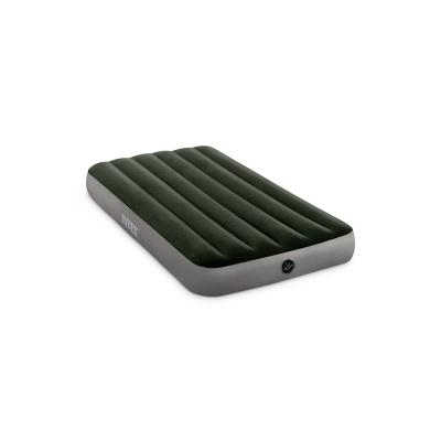 Матрас надувной Dura-Beam Prestige Downy Airbed (Twin) 191 х 99 х 25 см, INTEX, 64107, Винил, Флокированый верх, Технология Fiber-Tech, Зелёный, Цветная коробка