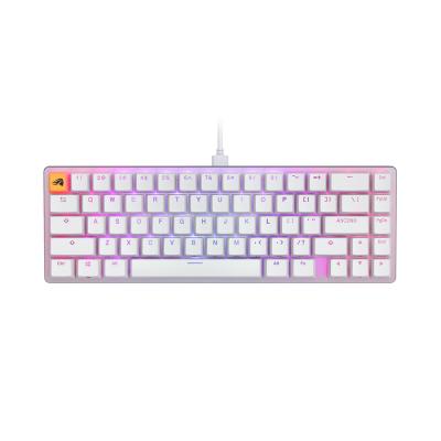Клавиатура, Glorious, GMMK2 Compact, GLO-GMMK2-65-FOX-W, Игровая, Механические переключатели, Glorious Fox Linear Switches, RGB подсветка, Белый