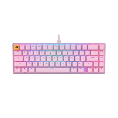 Клавиатура, Glorious, GMMK2 Compact, GLO-GMMK2-65-FOX-P, Игровая, Механические переключатели, Glorious Fox Linear Switches, RGB подсветка, Розовый