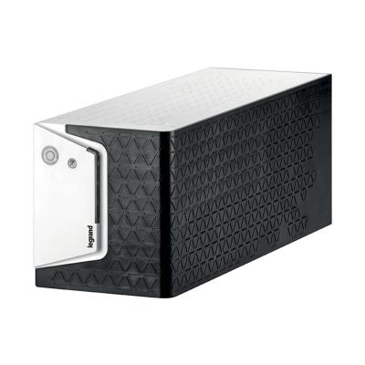 Источник бесперебойного питания, Legrand, Keor SP 2000 ВА 310193, Мощность 2000ВА/1200Вт, Линейно-интерактивный, Напольный, LED индикаторы/USB/RS-232, Диапазон работы AVR:170-290В, Бат.: 12В/9Ач.*2 шт., Вых: 2 x Schuko, 2 х IEC C13, Чёрно-белый