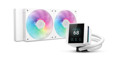 DEEPCOOL MYSTIQUE 240 WH WHITE ARGB 120*2PWM ARGB FAN 2.8” 640x480TFT PUMP LGA20xx/1700/1200/115