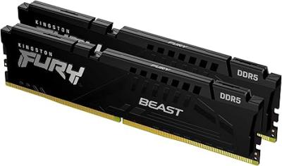 DDR5 32GB (2x16GB) PC-48000 (6000MHz) KINGSTON FURY BEAST WHITE EXPO KF560C30BWEK2-32