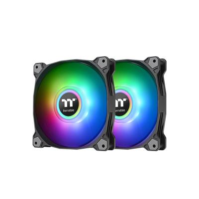 Кулер для компьютерного корпуса,Thermaltake, Pure Duo 12 ARGB Sync Radiator Fan (2-Fan Pack), CL-F115-PL12SW-A, 120мм, 1500 об.мин, 4pin, черный
