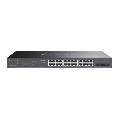 Коммутатор TP-Link SG2428P, JetStream гигабитный Smart коммутатор на 24 порта PoE+ и 4 SFPслота, Управляемый, РоЕ 250W