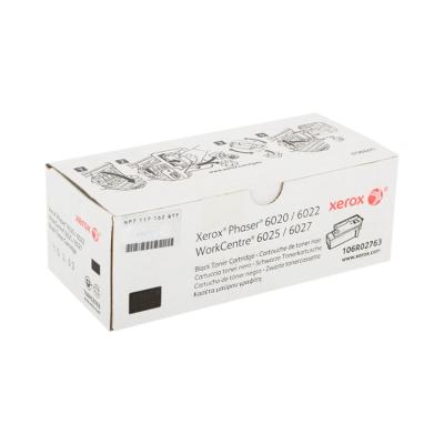 Тонер-картридж стандартной емкости, Xerox, 106R02763 (чёрный), Для Xerox WorkCentre 6025/6027, Phaser 6020/6022, 2 000 страниц (А4)