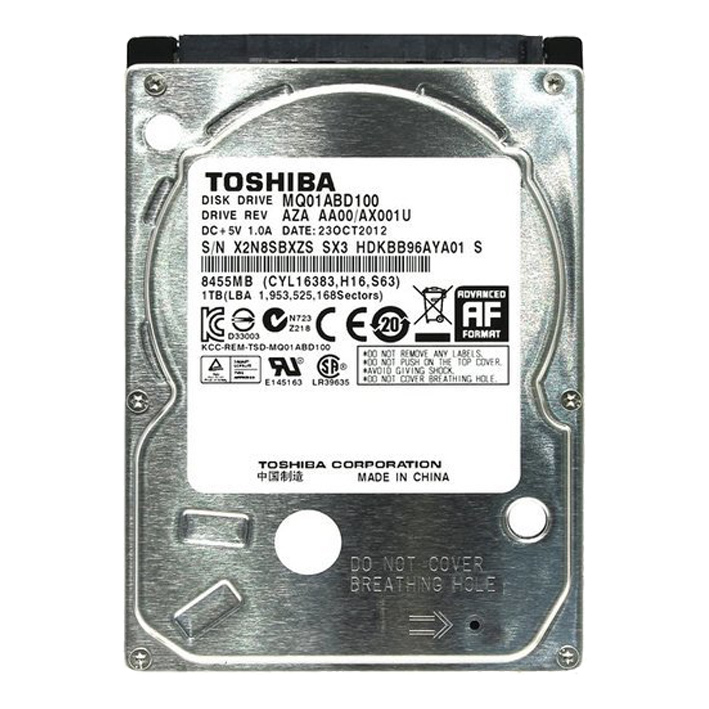 Toshiba 1TB 5400 SATA Notebook Hard Disk SLIM