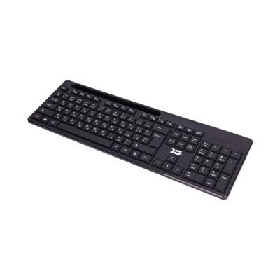 Клавиатура XG XK-220OGB, Ультра-тонкая, Беспроводная 2.4ГГц, Кол-во стандартных клавиш 104, Анг/Рус/Каз, Черный