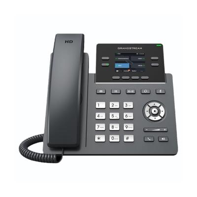 IP телефон Grandstream GRP2612G, 4 SIP-аккаунта, 4 линии, 2x GbE PoE, цветной ЖК-дисплей 320x240 (2.4 дюйма), блок питания 5 В/0.6 А
