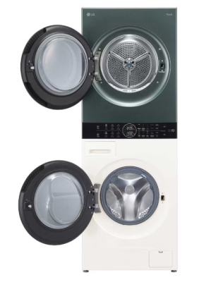 Стиральная машина + Сушка LG WashTower W4W8LVPK2HM 13/10кг White/ Green