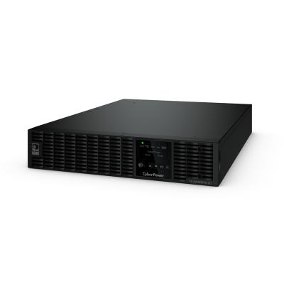 Источник бесперебойного питания, CyberPower, OL2000ERTXL2U, Мощность 2000ВА/1800Вт, OL-серия, On-Line, Стоечный 2U, ЖК/ Smart/USB/RS-232/Tel.line, Диапазон работы AVR:190-300В, Бат.1 шт.12В/9Ач*6шт., Вых: 8xIEC C13/1хIEC C19, Чёрный