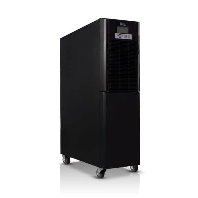 Источник бесперебойного питания SVC PTS-10KL-LCD, 10000VA (10000W), PTS-серия, On-Line, LCD\RS-232, SMART, Диапазон работы AVR: 110-288В, Бат.: 12В/9Ач*16шт., Клеммная колодка, Вентилятор: 12см*1шт., Чёрный