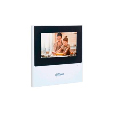 Монитор, Dahua, DHI-VTH2611L-WP, 4.3" монитор видеодомофона IP, ёмкостной сенсорный экран.