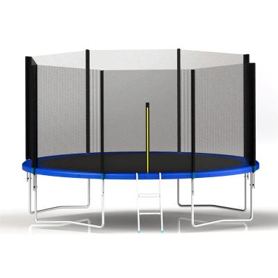 Батут пружинный с защитой, X-Game, XGK-12W, Диаметр 366 см, Высота 263 см, Максимальная нагрузка 150 кг, Лестница, Коричневая коробка
